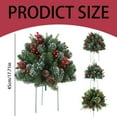 thumbnail image 3 of Ongmies Christmas Tree Frosted Urn Filler, 2025 New Holiday Planter Filler – Greenery for Christmas & Holiday Planter Decorations, Pre-Lit Artificial Xmas Tree, 3 of 9