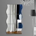 thumbnail image 4 of Espejo decorativo de diseño elegante, material acrílico ecológico para decoración del hogar con forma de ondas, 4 of 5