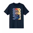thumbnail image 4 of Ted Lasso Cartoon Coach Lasso Crew Neck Short Sleeve Navy Men's T-shirt-Small, 4 of 7