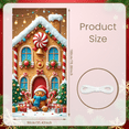 thumbnail image 5 of Gingerbread House Holiday Banner Christmas Decoration Cartoon Design Santa Theme for Christmas Party Children Celebration Indoor Decor, 5 of 9