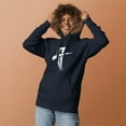 thumbnail image 2 of Action Cross Unisex Hoodie - Navy Blue - M, 2 of 5