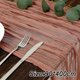 thumbnail image 2 of Mantel de gasa bohemio de color rosa empolvado para mesa, mantel rústico transparente para decoración de bodas, despedidas de soltera y fiestas, 2 of 5