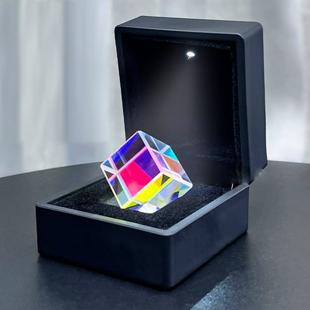 K9 Optical Glass Prism Ornaments Learning Rainbow Beams Toys for Physics Teach Photography Props