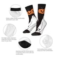 thumbnail image 4 of Balery Halloween Ghosts And Pumpkins Calcetas Largas con Estampado para Hombre y Mujer – Suaves y Transpirables, Talla Única (US 5-11), 4 of 6