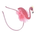 thumbnail image 3 of Diadema con cabeza de flamenco Perfecl rosa para niños y niñas, 3 of 8
