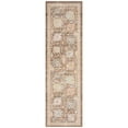 thumbnail image 2 of Crestwood Traditional Oriental 2'3'' x 7'7'' Brown and Aqua Polyester Indoor Runner Rug, 2'3'' x 7'7'', 2 of 6