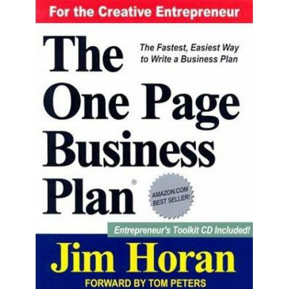Pre-Owned The One Page Business Plan: Start with a Vision, Build a Company! [With Online Information] (Paperback) 1891315099 9781891315091