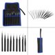thumbnail image 2 of Pinzas antiestáticas de acero inoxidable, herramienta de mantenimiento manual, color negro, 9 Uds. VoborMX herramienta, 2 of 8