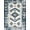 Navy Blue Grey, Pattern 2, variant on ODIKA Grey Boho Aztec Stripe Rows Gripper Bands Southwestern Stepped Non-Slip Chair-Friendly for Dining Room, Large Office, Lounge