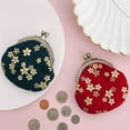 thumbnail image 7 of Wrapables Stylish Decorative Coin Purse, Clasp Wallet, Navy Blossoms, 7 of 7