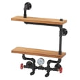 thumbnail image 4 of Wall Mounted Shelves, Pipe Floating Shelves Stable Solid Wood  For Kitchen, 4 of 8