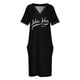thumbnail image 3 of John JFK JR-Vestido largo holgado con bolsillos para mujer vestido de verano, 3 of 6