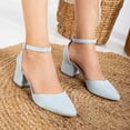 thumbnail image 2 of Marcelle - Zapatos de novia de ante azul bebé azul cielo 23.5 CM, 2 of 4