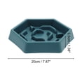 thumbnail image 2 of Unique Bargains 1 Pc Convenient Hexagon Dog Bowl for Indoor and Outdoor ABS Blue, 2 of 4