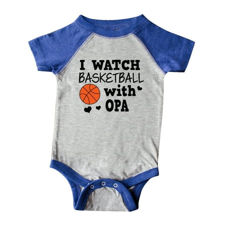 

Inktastic I Watch Basketball with Opa Gift Baby Boy Bodysuit