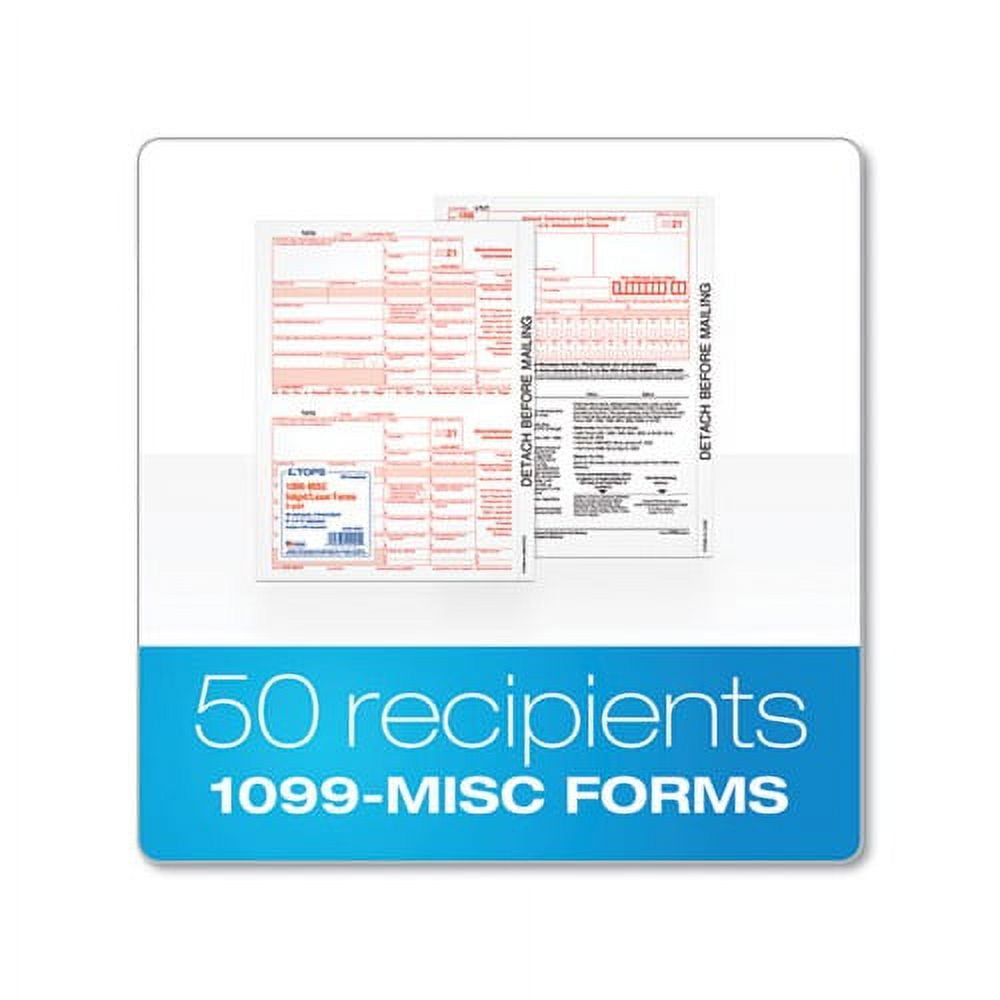 1099-NEC Tax Forms Pack Of 150 - Recipient Copy B Forms For Non-Employee Compensation
