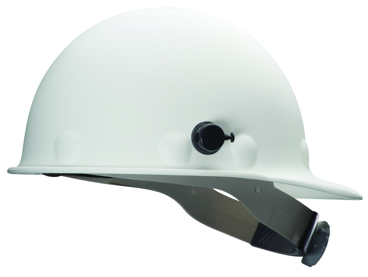 white fiberglass hard hat