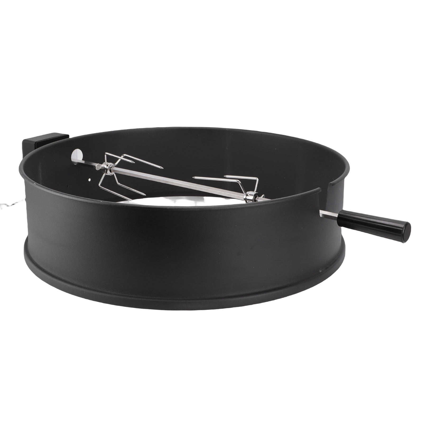 Rotisserie Grill Kit, SUS Stainless Steel 2 to 3 RPM BBQ Grill Rotisserie Kit Charcoal Grills for 22in Outdoor Barbecues Camping Trips