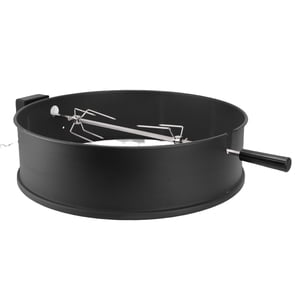 Rotisserie Grill Kit, SUS Stainless Steel 2 to 3 RPM BBQ Grill Rotisserie Kit Charcoal Grills for 22in Outdoor Barbecues Camping Trips