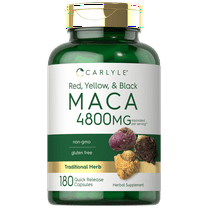 Maca Root 4800mg | 180 Capsules | High Potency Extract | by Carlyle