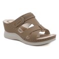 thumbnail image 1 of Sandalias de primavera y verano cómodas cuñas casuales marrón40, 1 of 4