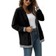 thumbnail image 4 of Blusa de chaqueta de manga larga con capucha y cremallera de color sólido para mujer Fridja  fhghd3611, 4 of 8