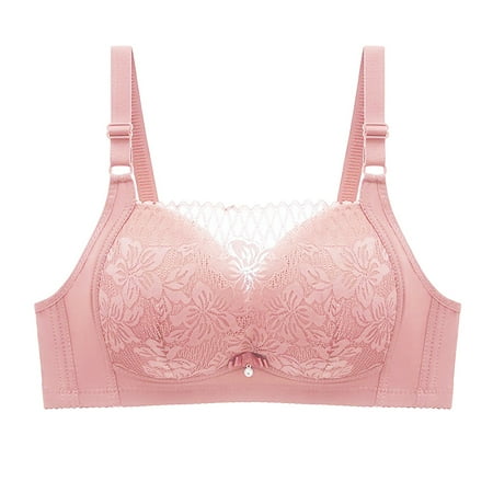 

Youmylove Women Bra Brassiere Comfortable Bralette Push Up Wireless Anti Strapping Lace Breathable Adjustable Bra