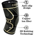thumbnail image 3 of Copper Knee Braces for Women and Men 2 Pack, Knee Compression Sleeve for Knee Pain, Arthritis,ACL, Meniscus Tear, Joint Pain Relief, Knee Support for Running, Working Out, Fitness, Weightlifting, 3 of 6