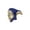 A004- Blue, variant on Men's Masquerade Mask Venetian Masquerade Masks 7 Inch Half Face Gold Accent Mask for Masquerade Party Mardi Gras Themed Events Green, 1 Pack