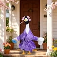 thumbnail image 6 of AuroraX Porch Goose Lady Bathrobe Outfit 17-19 In Porch Goose Clothes Set 23" Porch Goose Accessories Yard Outdoor Decor, 6 of 6