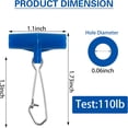 thumbnail image 2 of XUCP-Fishing Sinker Slide with Hooked Snaps Catfishing Rig Heavy Duty Fishing Finder Weight Sinker Slides Stainless Steel Duo Lock Line Connector for Fishing Tackle Box, 2 of 4