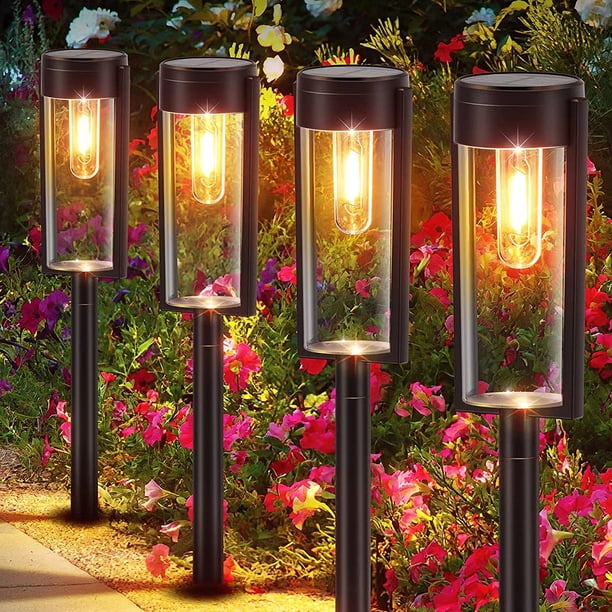 Bombilla 2/4/6 Uds lámpara de decoración de jardín 8LM lámpara de paisaje para pasarela de césped balcón patio Wdftyju Para estrenar