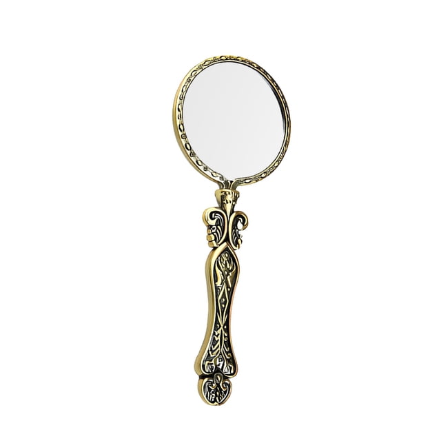 Wweixi Vintage Style Magnifier Sewing Magnifiers Wear-resistant High-Definition Magnifying Glass Lens Reading Inspection Crafts Bronze