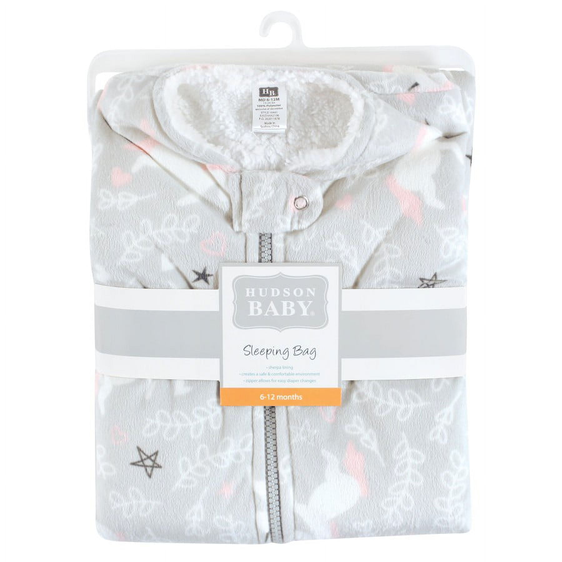 Hudson Baby Mink with Faux Shearling Inner Sleeping Bag, Sack, Blanket, Whimsical Unicorn, 18-24 Months