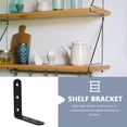 thumbnail image 5 of unbranded  10 Pcs Stainless Steel Black Right Angle Bracket Corner Code Shelving Fold Shelf, 5 of 8