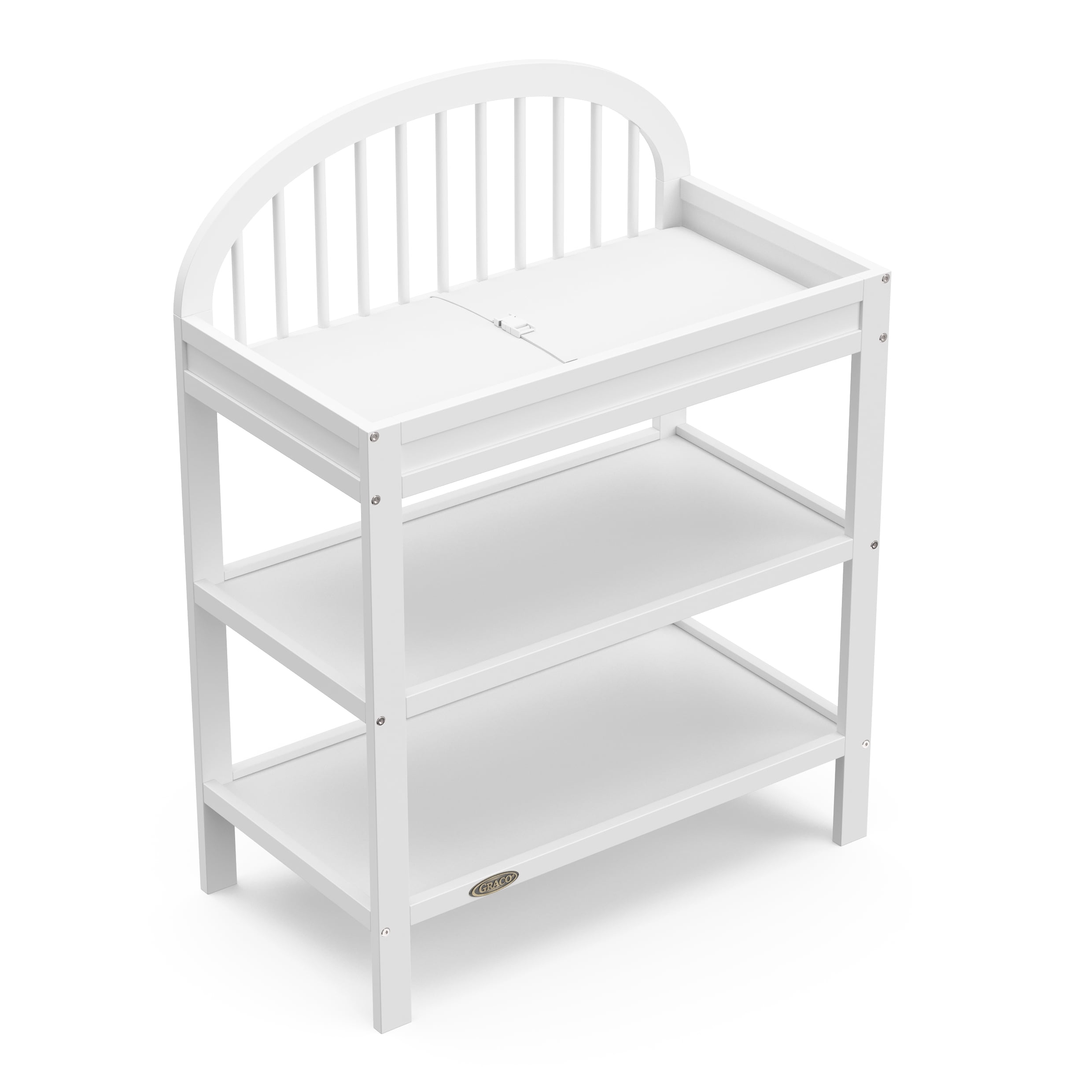 Graco Olivia Infant Wood Changing Table with Changing Pad, White