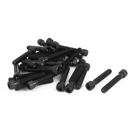 

50Pcs 1/4 -20x1-1/2 12.9 Alloy Steel Black Hex Socket Head Cap Screws Bolts