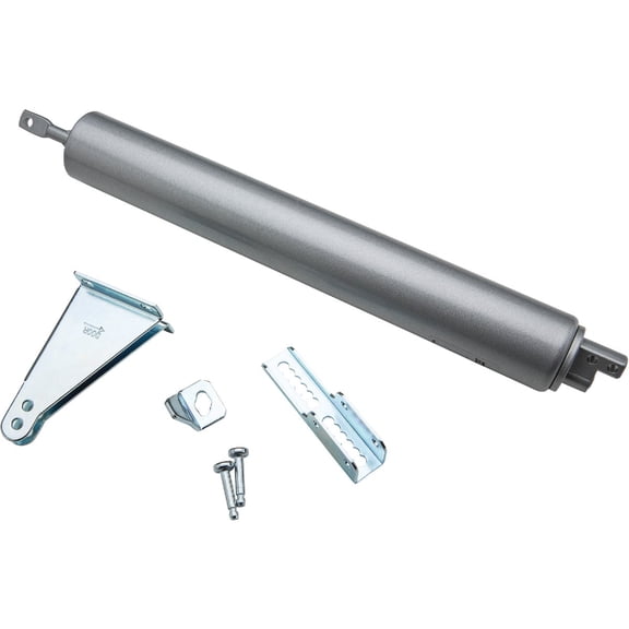 Hampton Wright Products V150 Pneumatic Door Closer - Heavy-Duty Aluminum - Silver — Residential Use, Standard Application