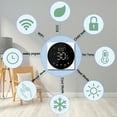 thumbnail image 3 of Lepmerk Smart Temperature Controller with LCD Display and WiFi, Touch Screen Thermostat for Water Heating, Constant Temperature Regulator, Weekly Programmable, Remote Control via App - Black, 3 of 7