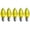 yellow, variant on EZLS Yellow Transparent C7 LED Replacement Bulbs, 5 Pack