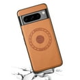 thumbnail image 2 of Decase for Google Pixel 7A, [Compatible with Mag-Safe] Premium PU Leather Shockproof Rugged Bumper Case Support Magnetic Car Mount Ultra Thin Magnetic Phone Shell for Google Pixel 7A - Khaki, 2 of 4