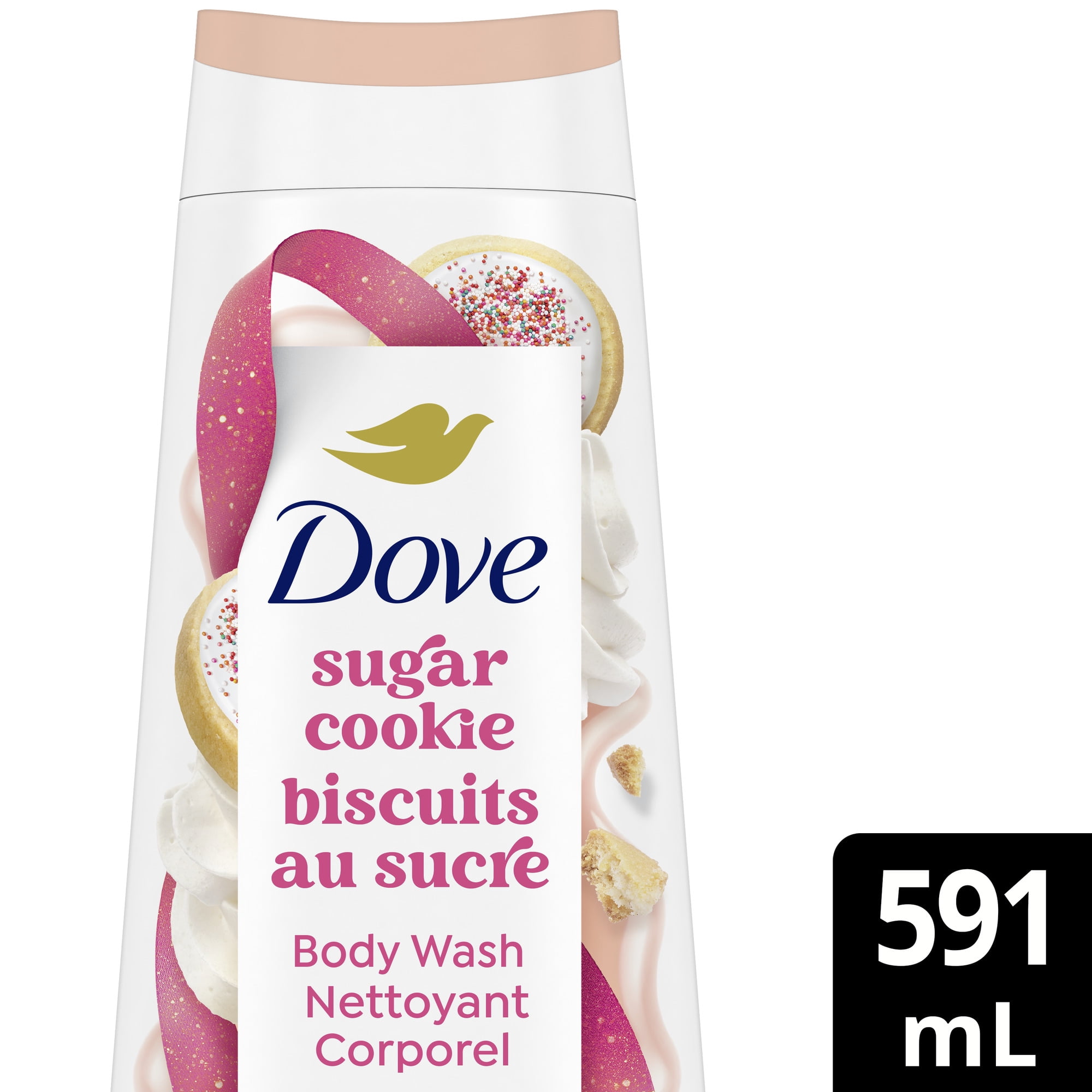 Dove Limited Edition Holiday Treats Body Wash, for Deep Nourishment, Sugar Cookie Sprinkle, 591mL