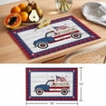 thumbnail image 6 of Independence Day Placemats Set of 8, American Flag Truck on Rustic Wooden Grain Non-Slip Place Mats Washable Table Mats for Kitchen Dining Table Decorations Indoor/Outdoor, 6 of 9