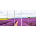 thumbnail image 2 of Sunflower and Lavender Fields - Landscape Canvas Wall Art, 2 of 3
