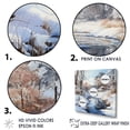 thumbnail image 3 of Designart "Chilled River Winter Landscape I" Snow Floater Framed Canvas Art Print, 3 of 5