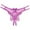 Purple, variant on Women Low Waist Traceless Mesh Embroidered Big Butterfly Open End Thong Boy Short Panties Women Pink,One Size