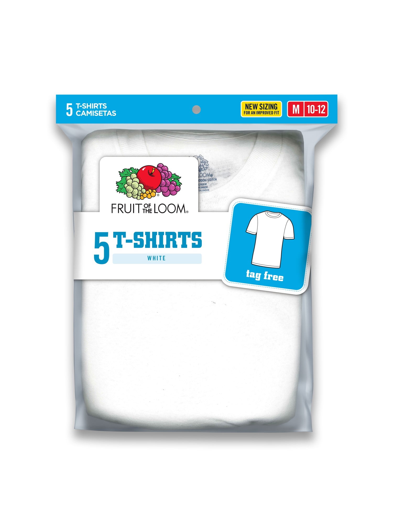 Buy Fruit of the Loom Crew Undershirts, 5 Pack (Little Boys & Big Boys