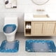 thumbnail image 2 of 4Pcs Bathroom Shower Curtain Set, Sparkling Diamond-Pattern Bathroom Curtain With 12 Hooks, Bathroom Non Slip Rugs, Toilet Cover Mat, Bathroom Partition, Room Decor, 2 of 4