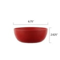 thumbnail image 5 of Mainstays 38 Ounce Round Plastic Etched Bow Bowl, Red, 5 of 6