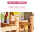 thumbnail image 3 of Wooden Dollhouse for Kids, Playhouse with 14 Furniture Pieces & Accessories for Girls 3+ Years Pine Plywood MDF Construction, 3 of 7